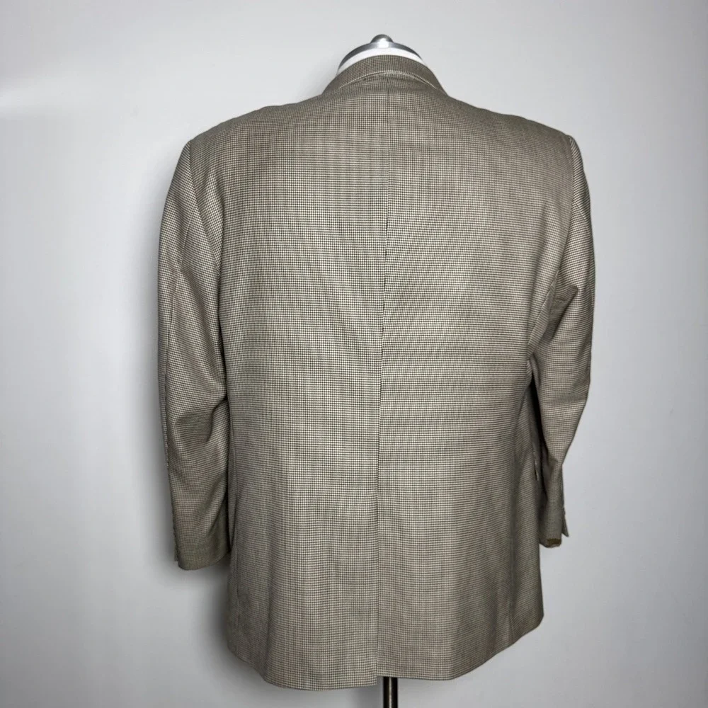 JOS A BANK Signature Collection Mens‎ 50R Houndstooth Wool Blazer Sport Coat
